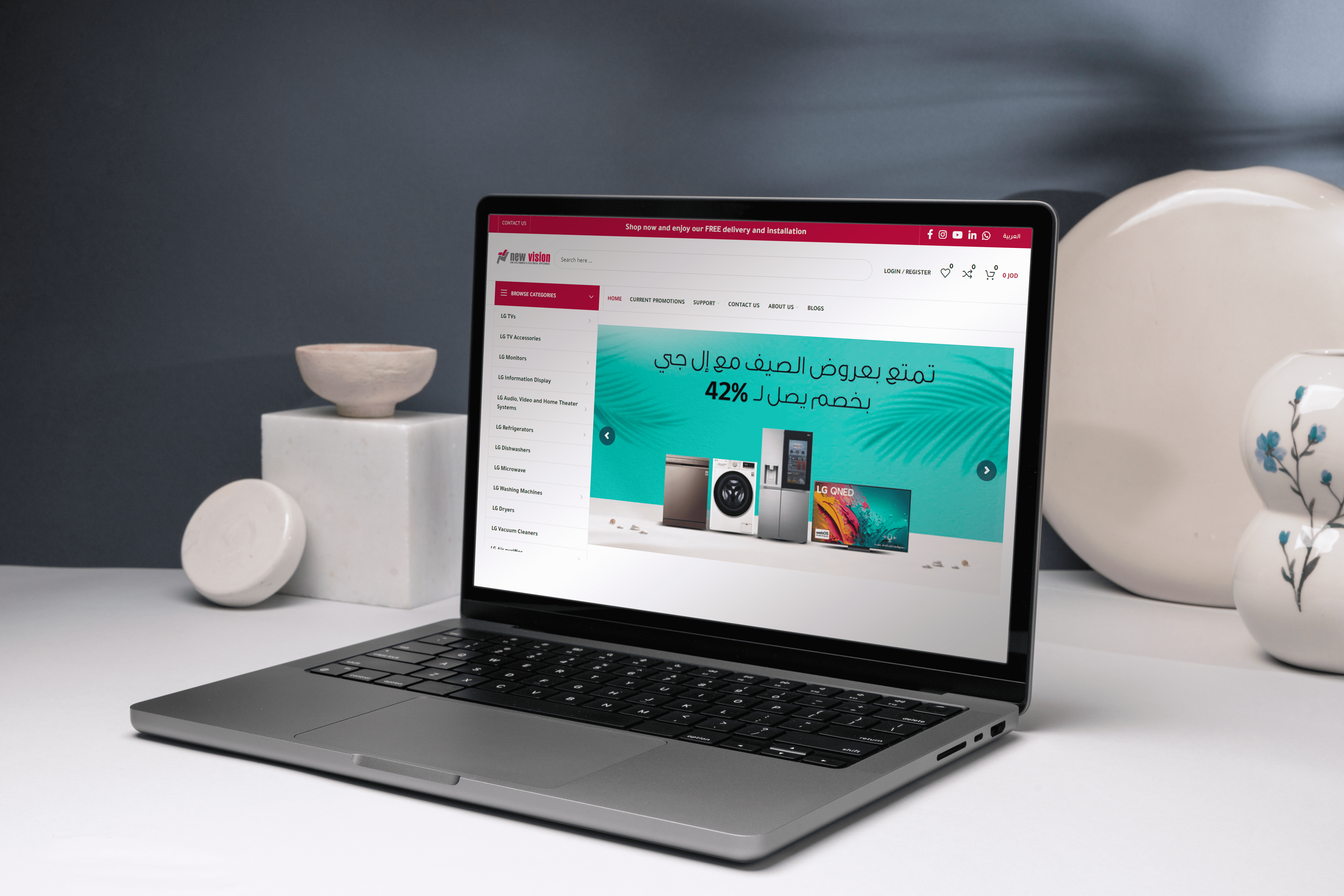 Revamping LG New Vision’s Online Presence