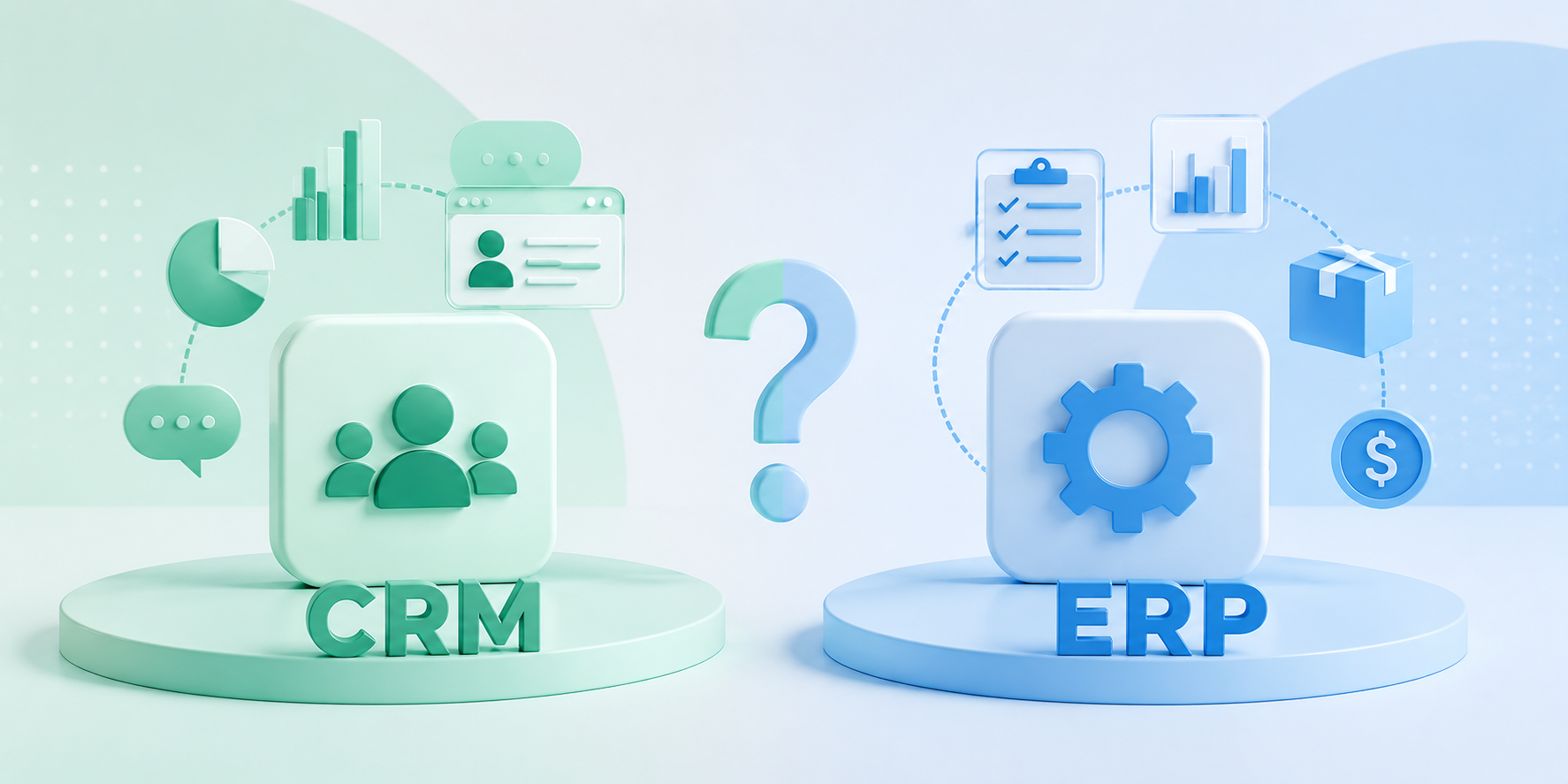CRM أم ERP: ما الفرق بينهما وأيهما يحتاجه عملك؟